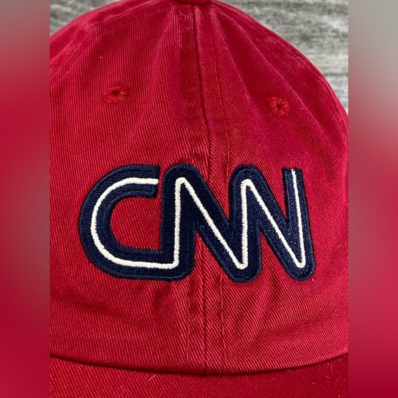 CNN News Embroidered Cap Hat Strapback Baseball Style 100% Cotton OSFM - Picture 5 of 11